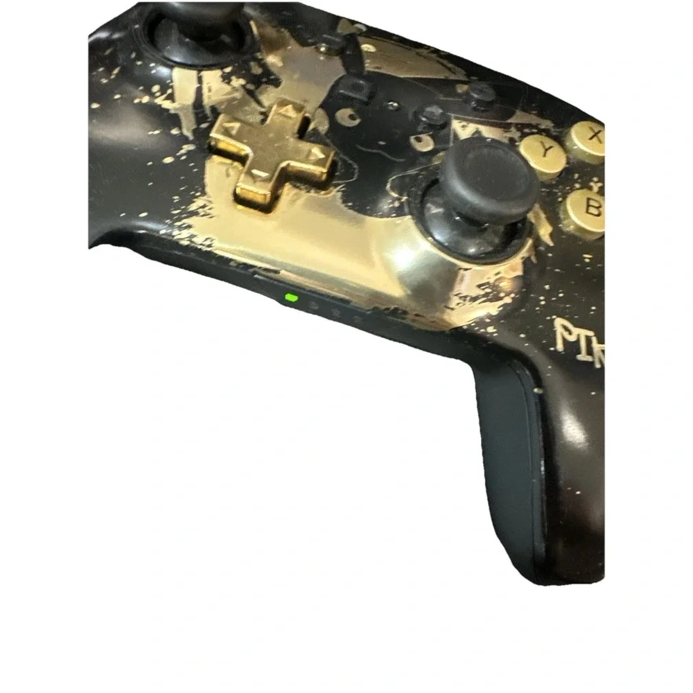 Power A Nintendo Switch Pokemon Pikachu Enhanced Black Gold Wireless Controller‎